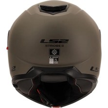 Ls2 Strobe 2 Mat Kum Kask S Beden Polikarbonat Vizör ve Geliştirilmiş Hava Kanalları Özellikli