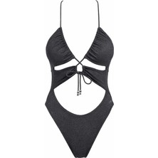 Moe Glow Ip Detaylı Tasarım Mayo Siyah MOE25104