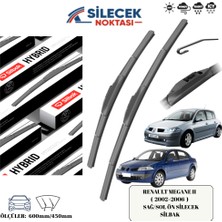 Renault Megane Iı( 2002>2006 ) Araca Özel Ön Sağ-Sol Silecek Silbak  600MM/450MM SH2418