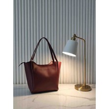 Tanbag Bordo Büyük Omuz Çantası