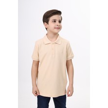 Toontoy Unisex Polo Yaka Düğmeli Uzun Kısa Tişört