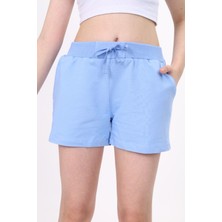 Toontoy Kız Çocuk Beli Lastikli Cepli Basic Şort