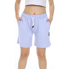 Toontoy Kız Çocuk Baskılı Beli Lastikli Cepli Basic Şort