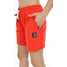 Toontoy Kız Çocuk Baskılı Beli Lastikli Cepli Basic Şort