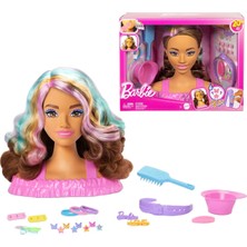 JFG82 Barbie Saç Tasarımı Büstü - Kahverengi Saçlı
