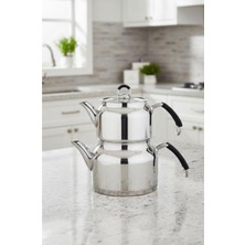 Feyza Design Aile Boy Silikon Kulplu Çaydanlık, Pratik ve Şık Tasarım