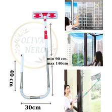 Funflex Teleskopik U Camsil Cam Temizleme Aleti Aparatı + Yedek Bez