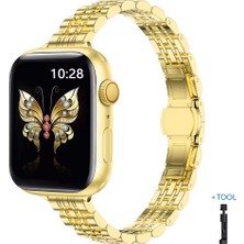 Alstrap Apple Watch 11-10(46MM)9 8 7(45MM)6 5 4 SE(44MM) Ince Slim Tasarım Kordon Kayış