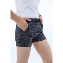 Toontoy Kız Çocuk Baskılı Beli Lastikli Cepli Basic Crop Şort