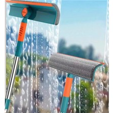 Funflex Teleskopik Cam Temizleyici – Oynar Başlıklı, Mikrofiber Bezli & Çekçekli Aparat - Pratik Cam Silme