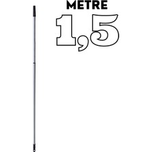 Funflex Teleskopik Uzatmalı Metal Sırık Sap 1,5 Metre