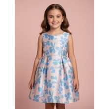 Jolanda Çiçek Desenli Kız Çocuk Özel Gün Elbisesi