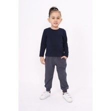 Toontoy Unisex Çocuk Baskılı Bisiklet Yaka Uzun Kollu Tişört