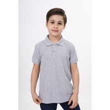 Toontoy Unisex Polo Yaka Düğmeli Uzun Kısa Tişört