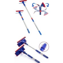 Funflex Teleskopik Çift Taraflı Pratik Cam Silme Aparatı