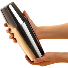 Perlotus Profesyonel Bar Boston Shaker Paslanmaz Çelik 600/800 ml Iki Parça Kokteyl Hazırlama Seti