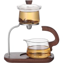 Feyza Design Detaylı Borosilikat Cam Japon Stili Lüks Bitki Çayı Demliği 250 ml