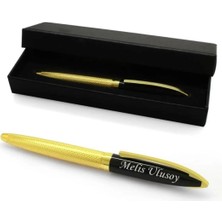 Hediye Vakti Besmele Tasarımlı Isim Yazılı Kutulu Roller Kalem – Kişiye Özel Şık Hediyelik Metal Kalem Seti