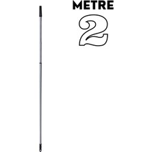Funflex Teleskopik Uzatmalı Metal Sırık Sap 2 Metre