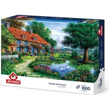 Skygo Kuğulu Bahçe 1500 Parça Puzzle