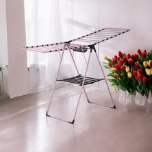 Özgürce Pembe Mandal Sepetli Çamaşır Kurutmalık, Pratik ve Şık Tasarım