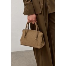 Vizon Süet Askılı El Çantası