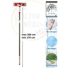 Funflex Yüksek Pencereler Için Cam Temizleme Aletleri Döner Başlıklı Iç/dış Mekan ( 3 Metre )