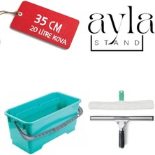 Funflex Profesyonel Evtemizleme Seti 35 cm Çekçek+35 cm Peluş + 20 Lt Kova