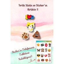 Birikiyedi 4'lü Jibbitz Terlik Süsü I Love You,kedi,pati