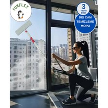 Funflex 3 Yedekli 180° Bükülebilir 3ü 1 Arada Ev ,okul,hastane ve Işyeri U Şeklinde Cam Silecek