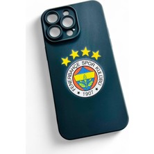 Tredonim iPhone 14 Pro Max Uyumlu Sarı Lacivert Logolu Telefon Kılıfı – Desenli Koruyucu Kapak