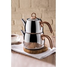 Feyza Design Midi Indüksiyon Çaydanlık Takımı, Şık ve Pratik Kullanım