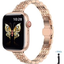 Alstrap Apple Watch 12-11-10(46MM)9 8 7(45MM)6 5 4 SE(44MM) Ince Slim Tasarım Kordon Kayış