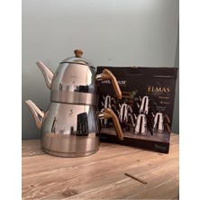 Feyza Design Parlak Çelik Çaydanlık Takımı, Şık ve Dayanıklı Tasarım