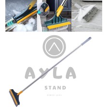 Funflex Sihirli Süpürge 2 In 1 V Şeklinde Çatlak Fırçası Dönen Tasarım Mutfak Banyo Çatlak