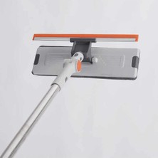Funflex Teleskopik Çift Taraflı Pratik Yüksek Kaliteli Cam Silme Aparatı Yedek Bez