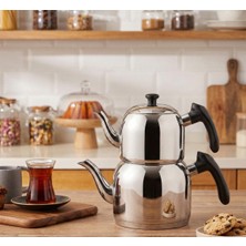 Feyza Design Mini Boy 1,9 Lt Paslanmaz Çelik Çaydanlık Siyah