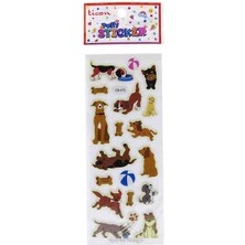 Ticon Sticker Puffy Kabartma Etiket 348901 Köpek