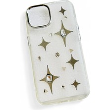 Tredonim iPhone 15 Uyumlu Yıldız Deenli, Parlak Taşlı Telefon Kılıfı –  Koruyucu Kapak
