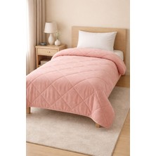 Gön Ev Tekstili Welsoft & Pamuk Çift Taraflı Yorgan – Bir Yüzü %100 Pamuk, Diğer Yüzü Welsoft Peluş – Sıcak Tutucu Kışlık