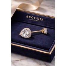 Begonia Accessories 316L Cerrahi Çelik Göbek Piercing Zirkon Taşlı – 2026 Fashion Premium Seri Belly Button Piercing – Kararma Yapmaz, Alerji Karşıtı, Paslanmaz Çelik Göbek Küpesi – Kadın Trend Takı - GP15