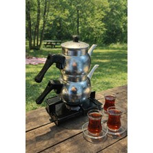 Feyza Design Eloksallı Alüminyum Tombik Küre Çaydanlık 2-3 Kişilik, Hafif ve Şık Tasarım