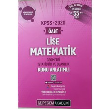 Eser Pegem Akademi Yayıncılık Kpss Öabt Geometri  Istatistik ve Olasılık