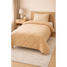 Gön Ev Tekstili Welsoft & Pamuk Çift Taraflı Yorgan – Bir Yüzü %100 Pamuk, Diğer Yüzü Welsoft Peluş – Sıcak Tutucu Kışlık