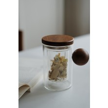 Feyza Design Şık Akasya Top Saplı ve Kapaklı Borosilikat Cam Demlik