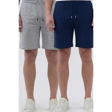 Veleno Erkek 2'li Avantajlı Paket Oversize Relaxed Bermuda Şort Rahat Kalıp