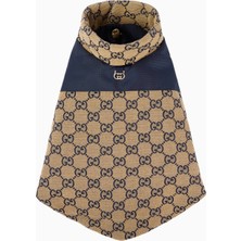 Gucci Gg Çift Taraflı Köpek Montu Bej/mavi