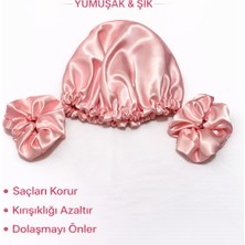 Gissa Premium Saten Uyku Bonesi ve Toka Seti