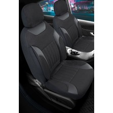 Renault Talisman Keten Oto Koltuk Kılıfı Ön Arka Set Dark Siyah Edition Şhn