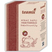 Teamix Kiraz Saplı Mısır Püsküllü Bitkisel Karışımlı Çay 60 G 30 Süzen Poşet